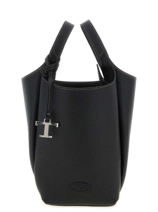Bolso de mano Tod's de piel de becerro negra