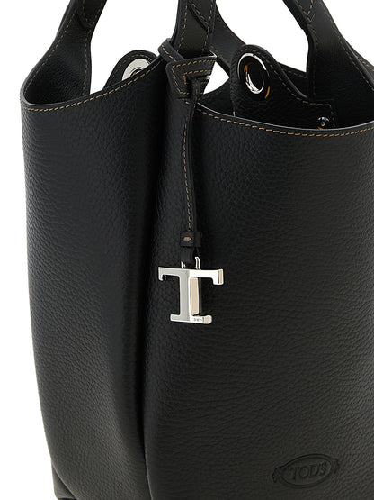 Bolso de mano Tod's de piel de becerro negra