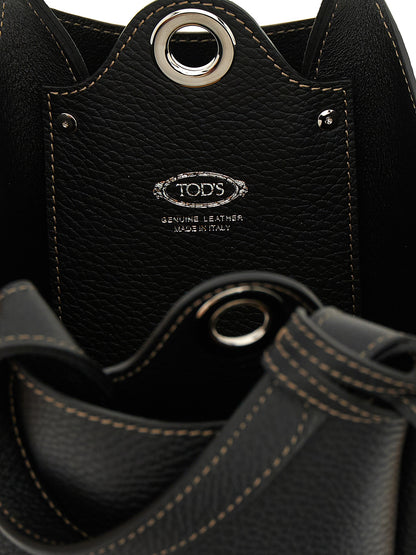 Bolso de mano Tod's de piel de becerro negra