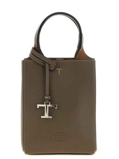 Bolso de mano Tod's de piel de becerro bicolor