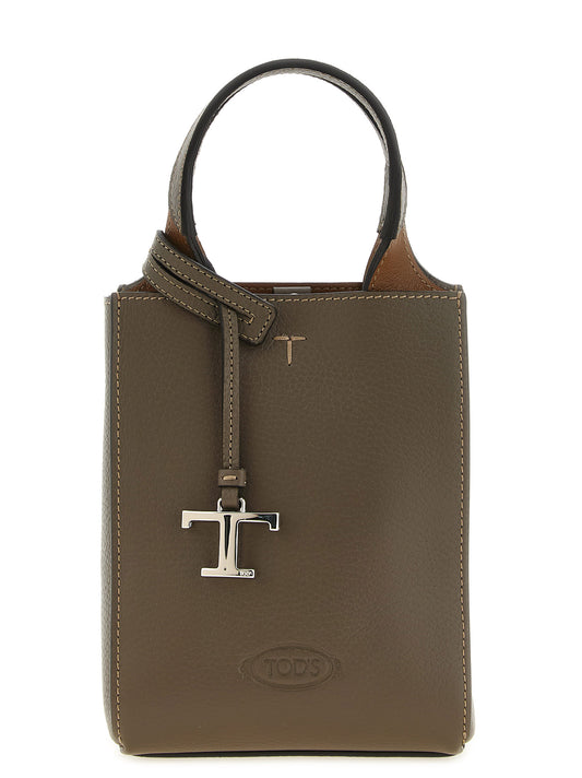 Bolso de mano Tod's de piel de becerro bicolor