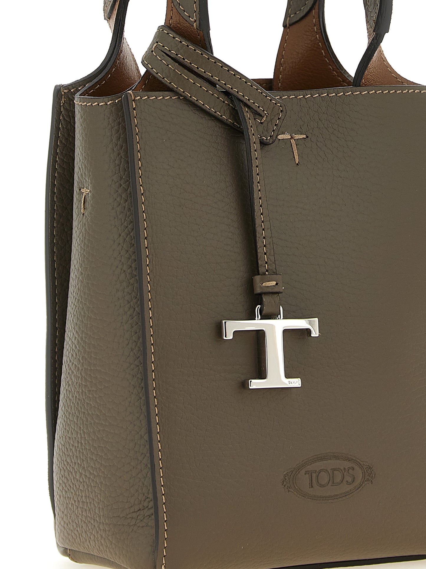 Bolso de mano Tod's de piel de becerro bicolor
