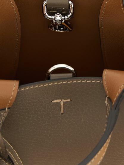 Bolso de mano Tod's de piel de becerro bicolor