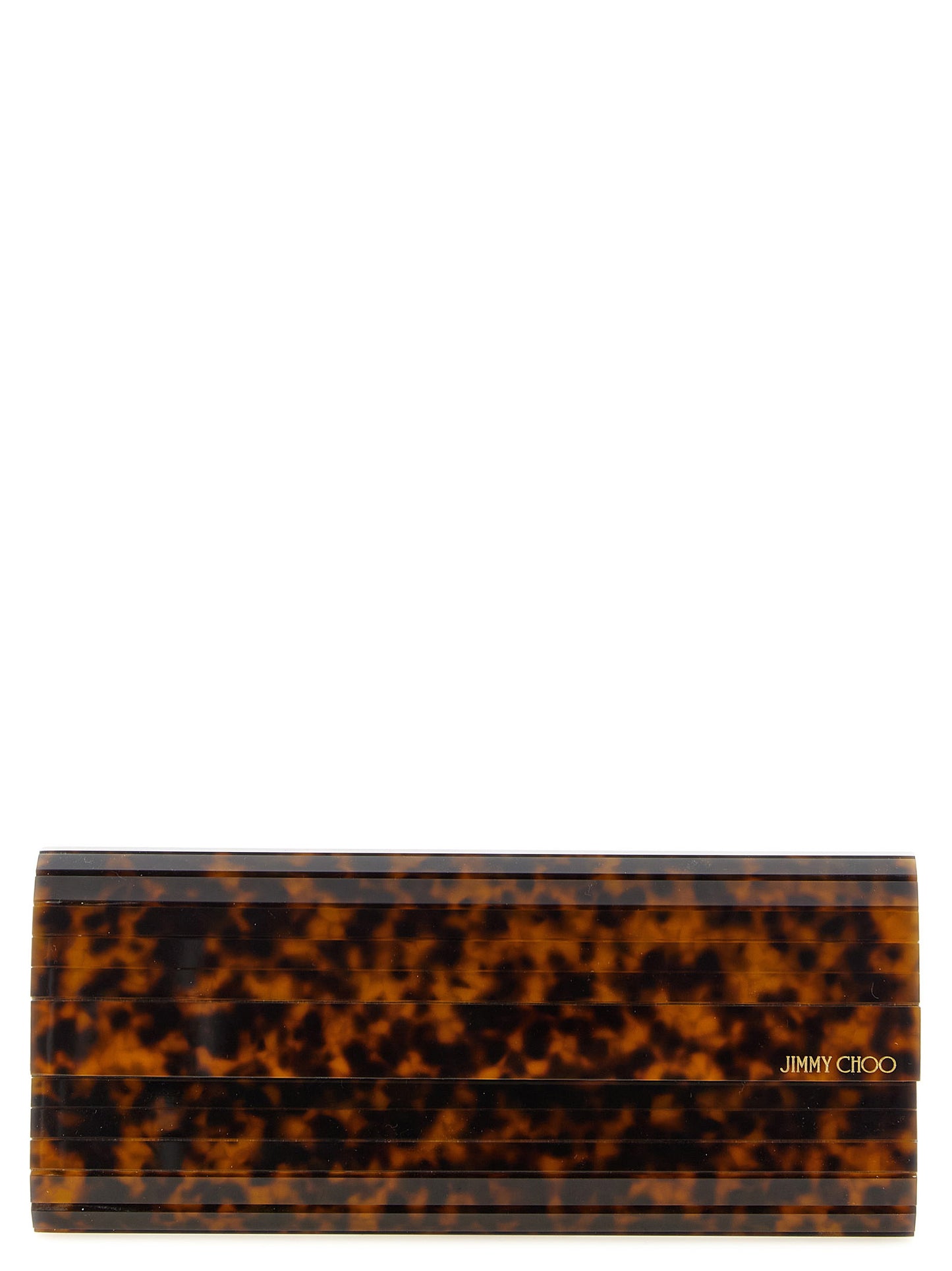 Pochette en polyester beige Jimmy Choo