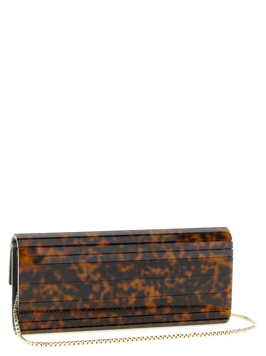 Bolso de mano Jimmy Choo de poliéster beige