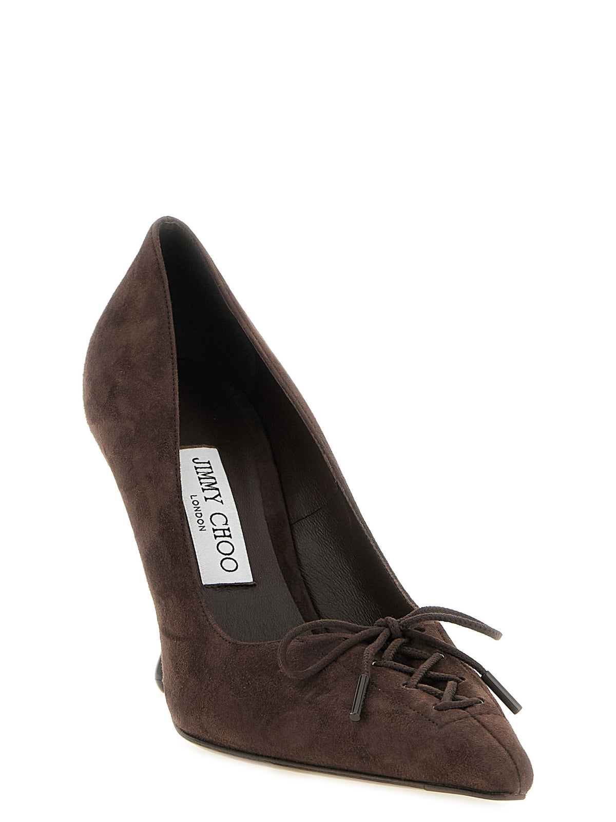 Jimmy Choo Escarpins à talons hauts en cuir marron