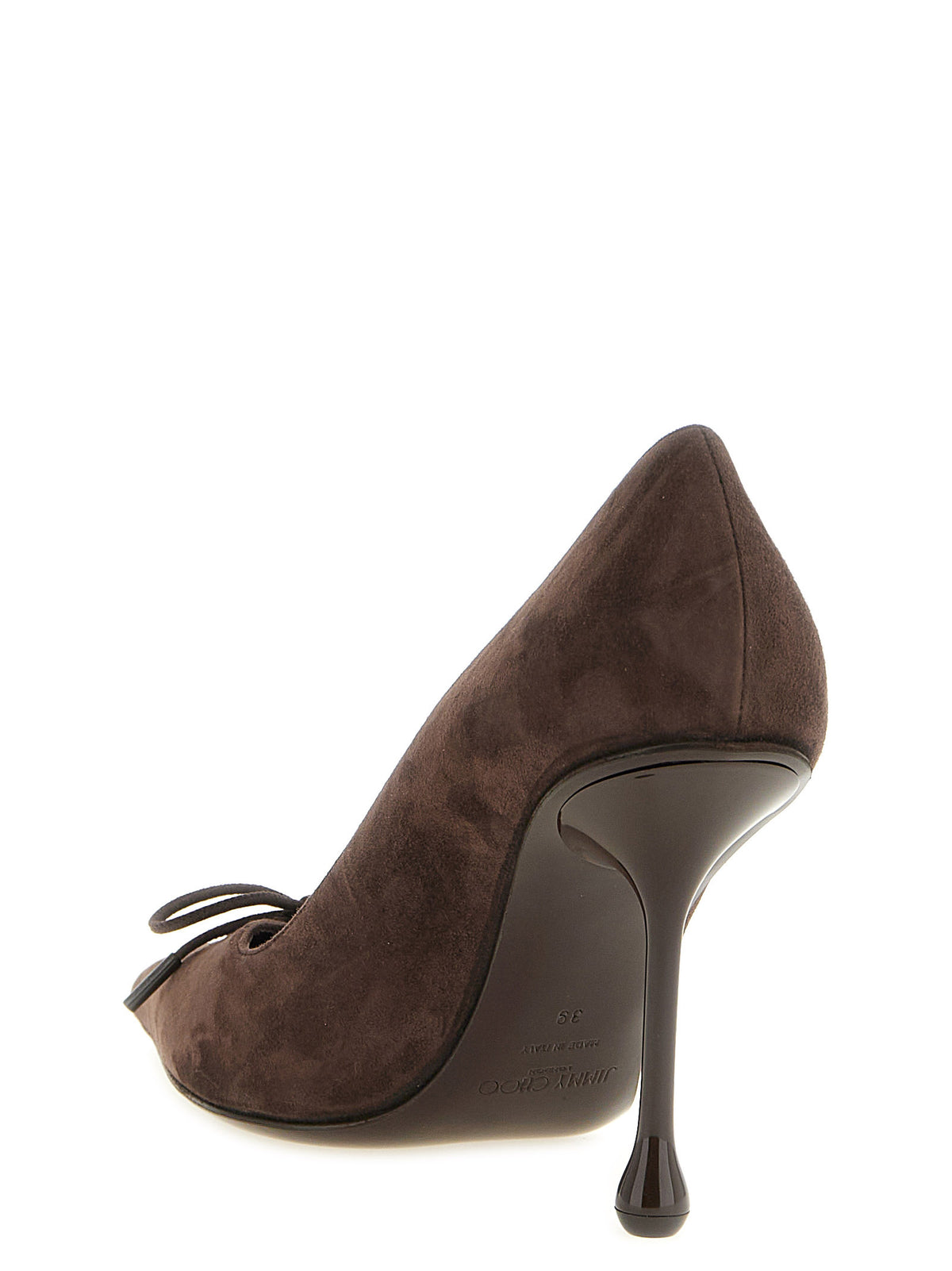 Jimmy Choo Escarpins à talons hauts en cuir marron