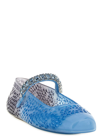 Bailarinas de plástico azul Jimmy Choo