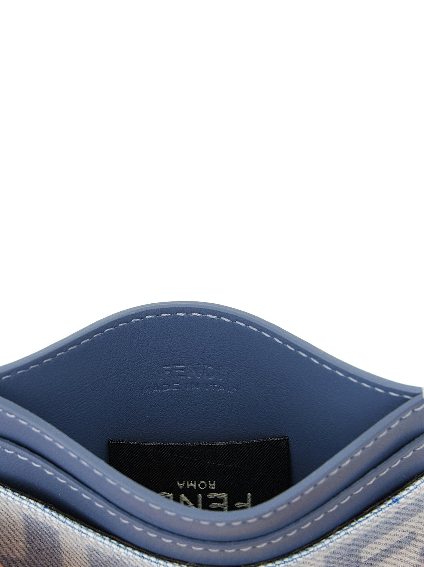 Tarjetero Fendi de algodón azul