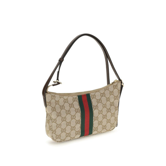 Bolso de Hombro Gucci de Poliéster Beige