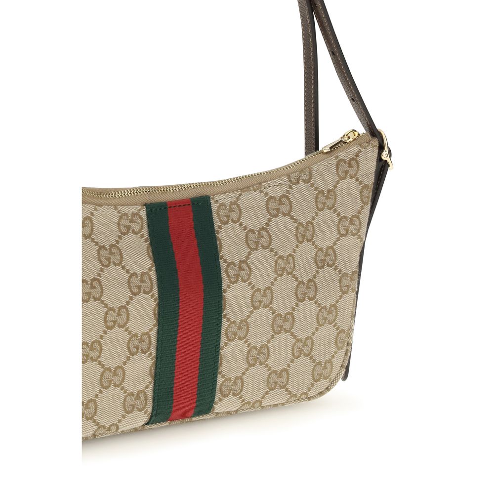 Bolso de Hombro Gucci de Poliéster Beige