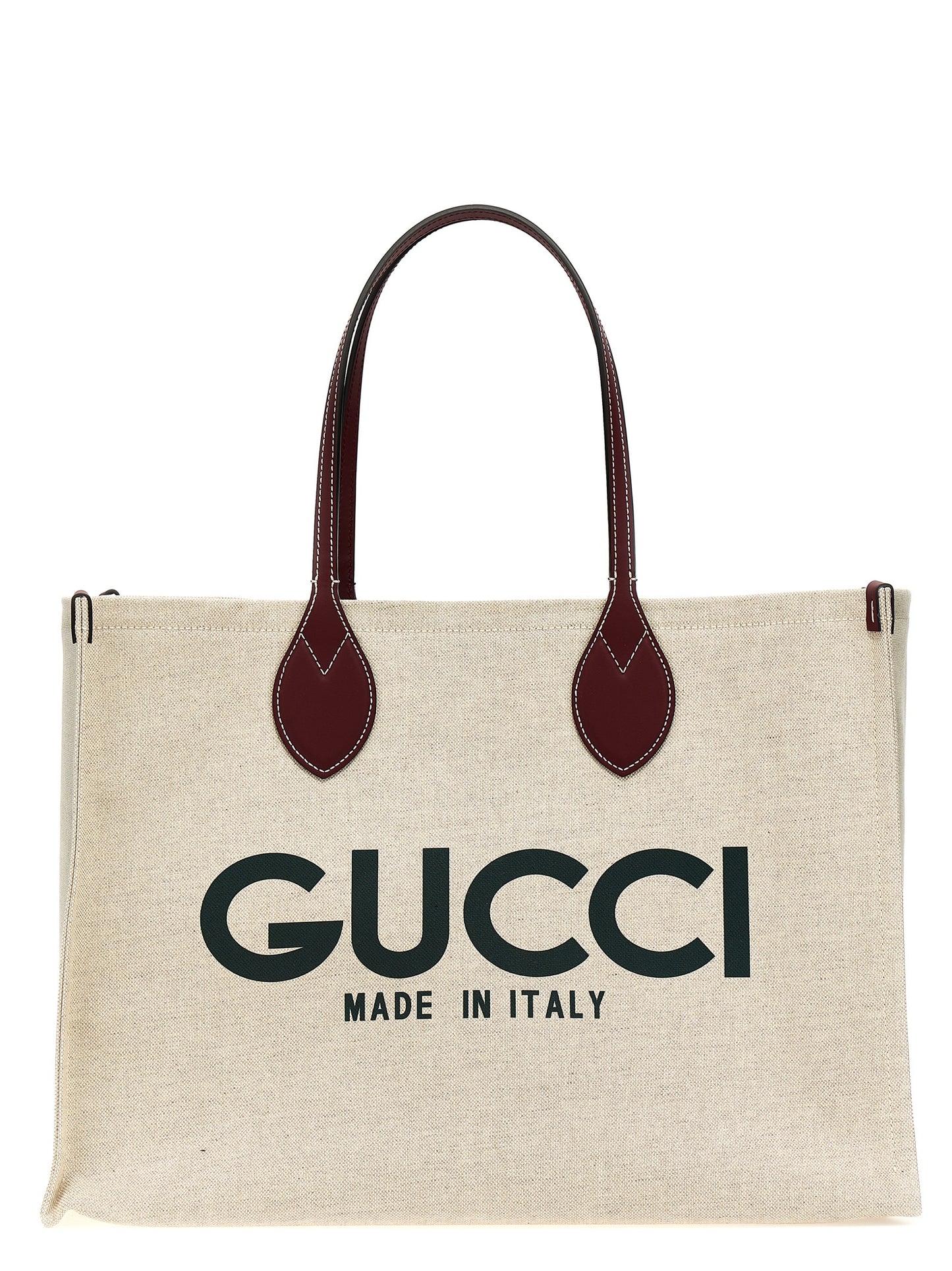 Bolso tote de polietileno beige Gucci