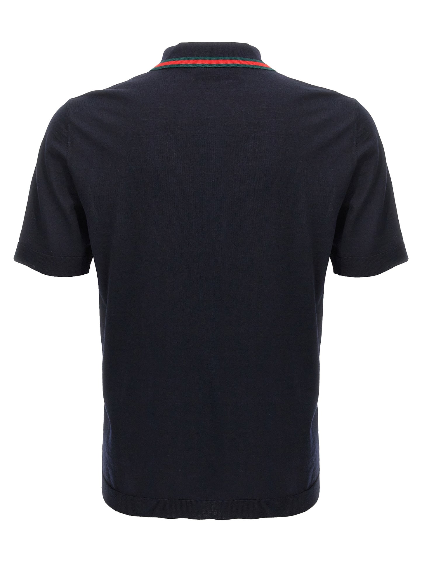 Gucci Camisa Polo De Lana Azul - Vestimenta Diaria
