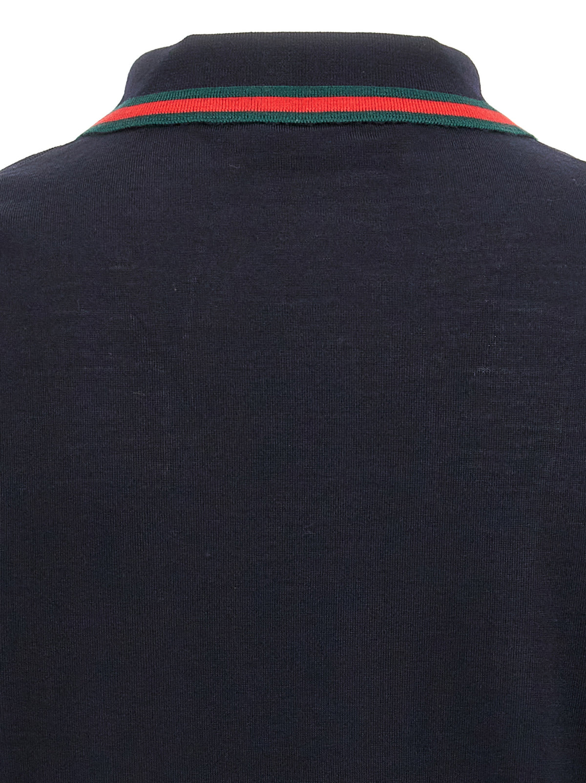Gucci Camisa Polo De Lana Azul - Vestimenta Diaria