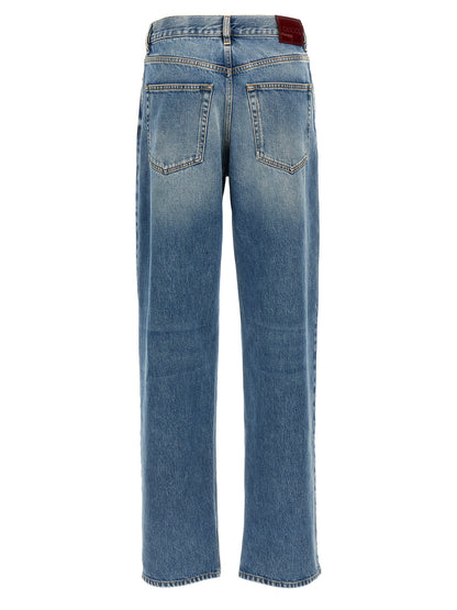 Jeans 'Boyfriend' de algodón azules de Gucci