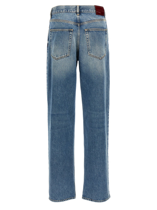 Jeans 'Boyfriend' de algodón azules de Gucci