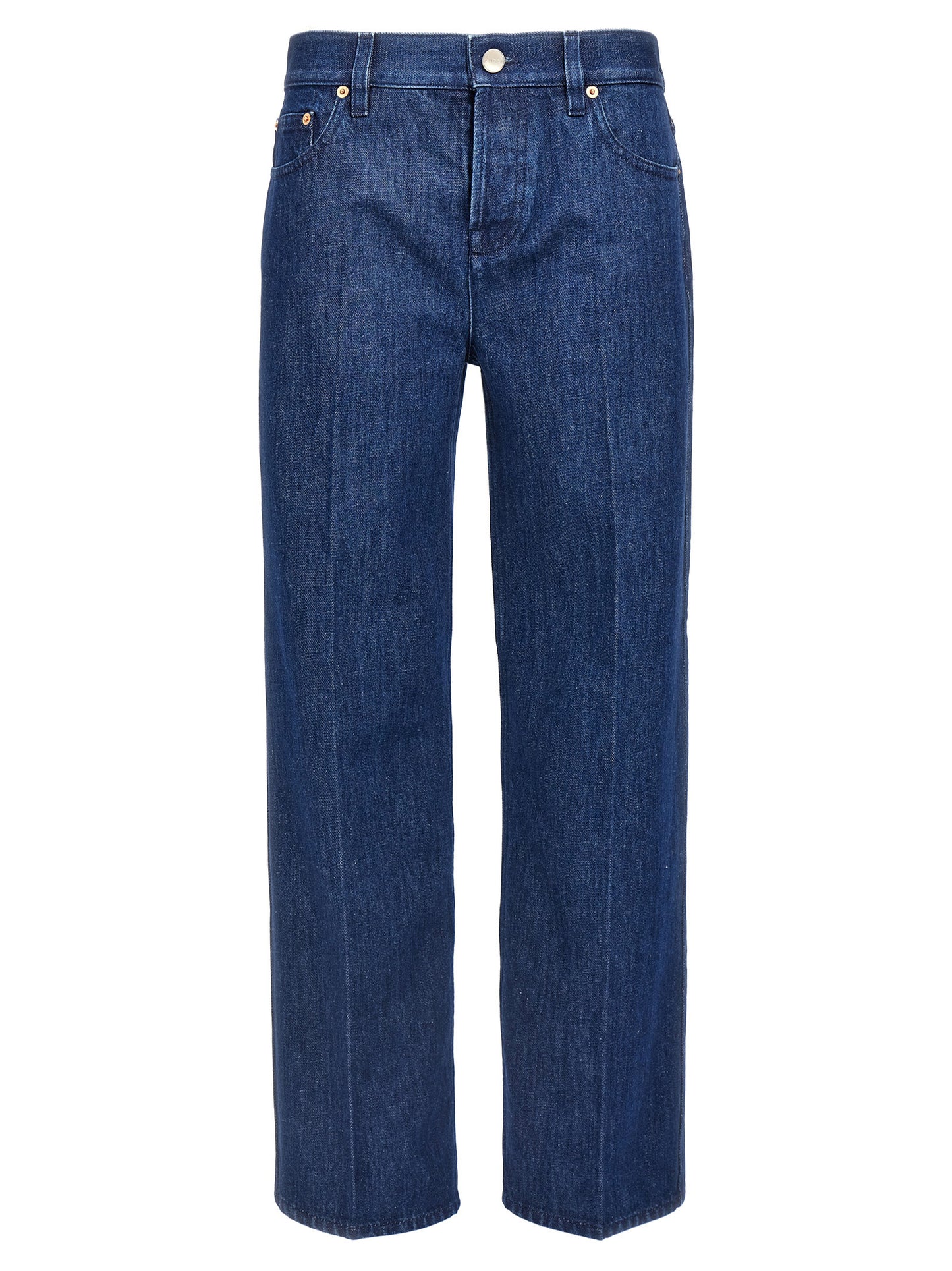 Jeans droits en coton bleu Gucci
