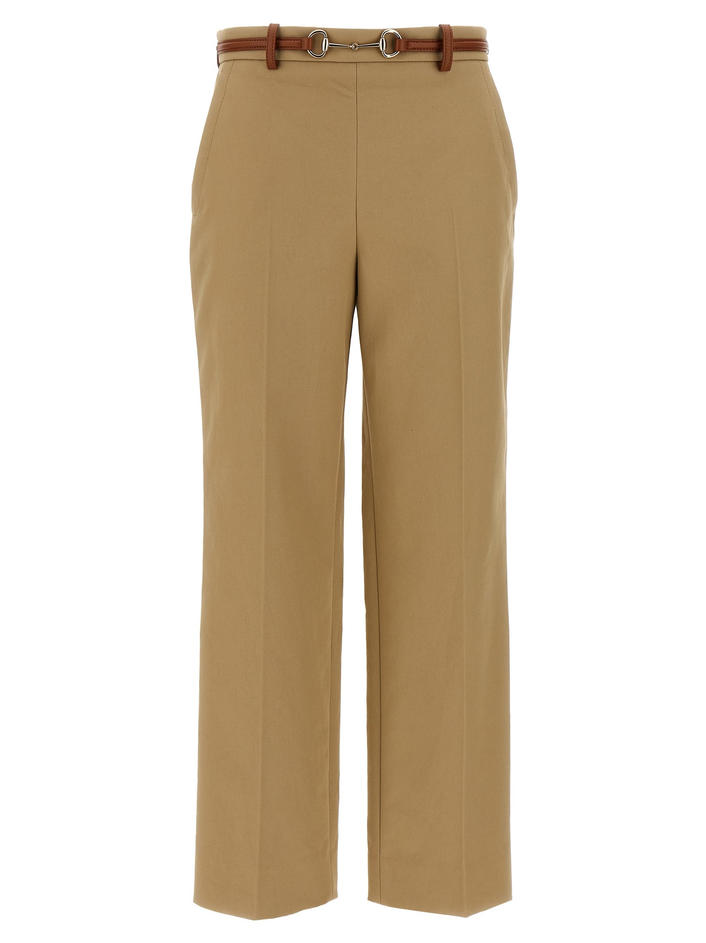 Pantalones casuales Gucci de algodón beige