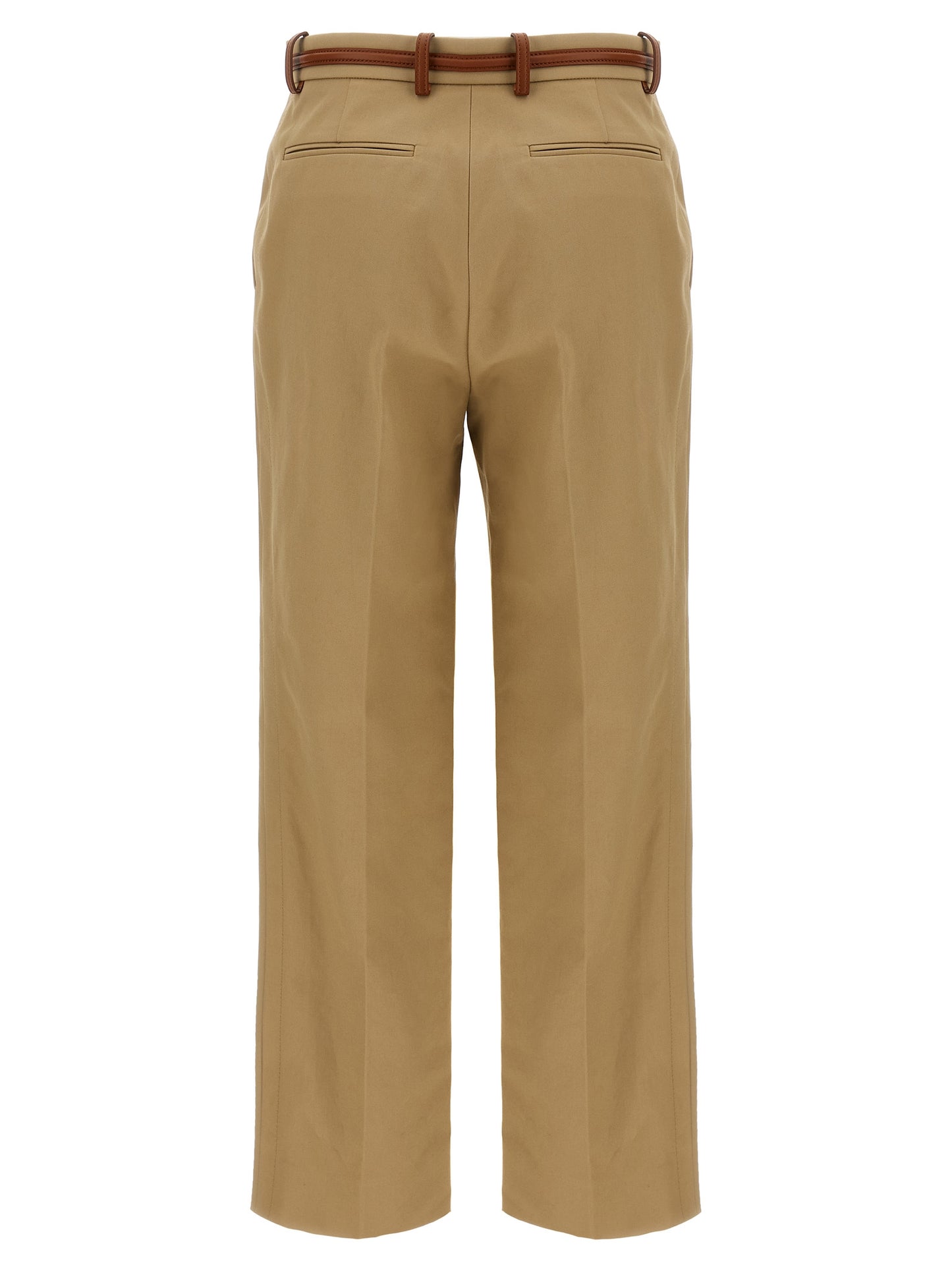Pantalones casuales Gucci de algodón beige