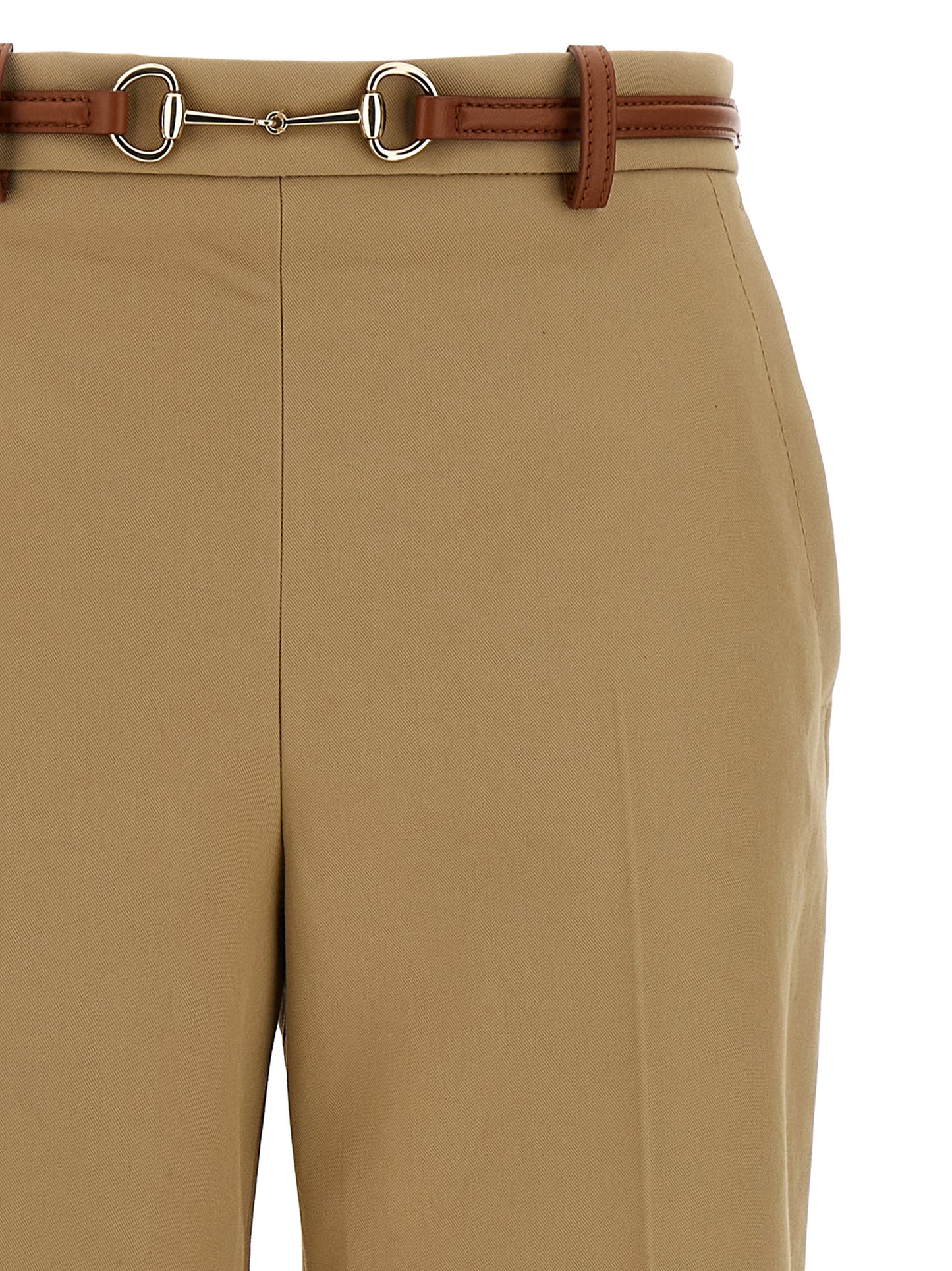 Pantalones casuales Gucci de algodón beige