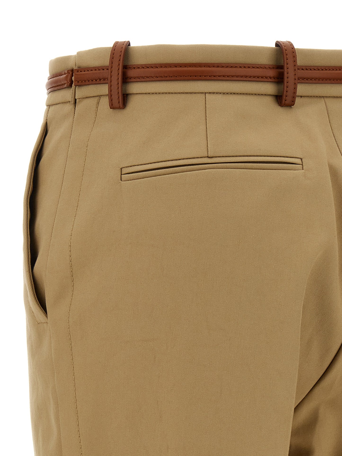 Pantalones casuales Gucci de algodón beige