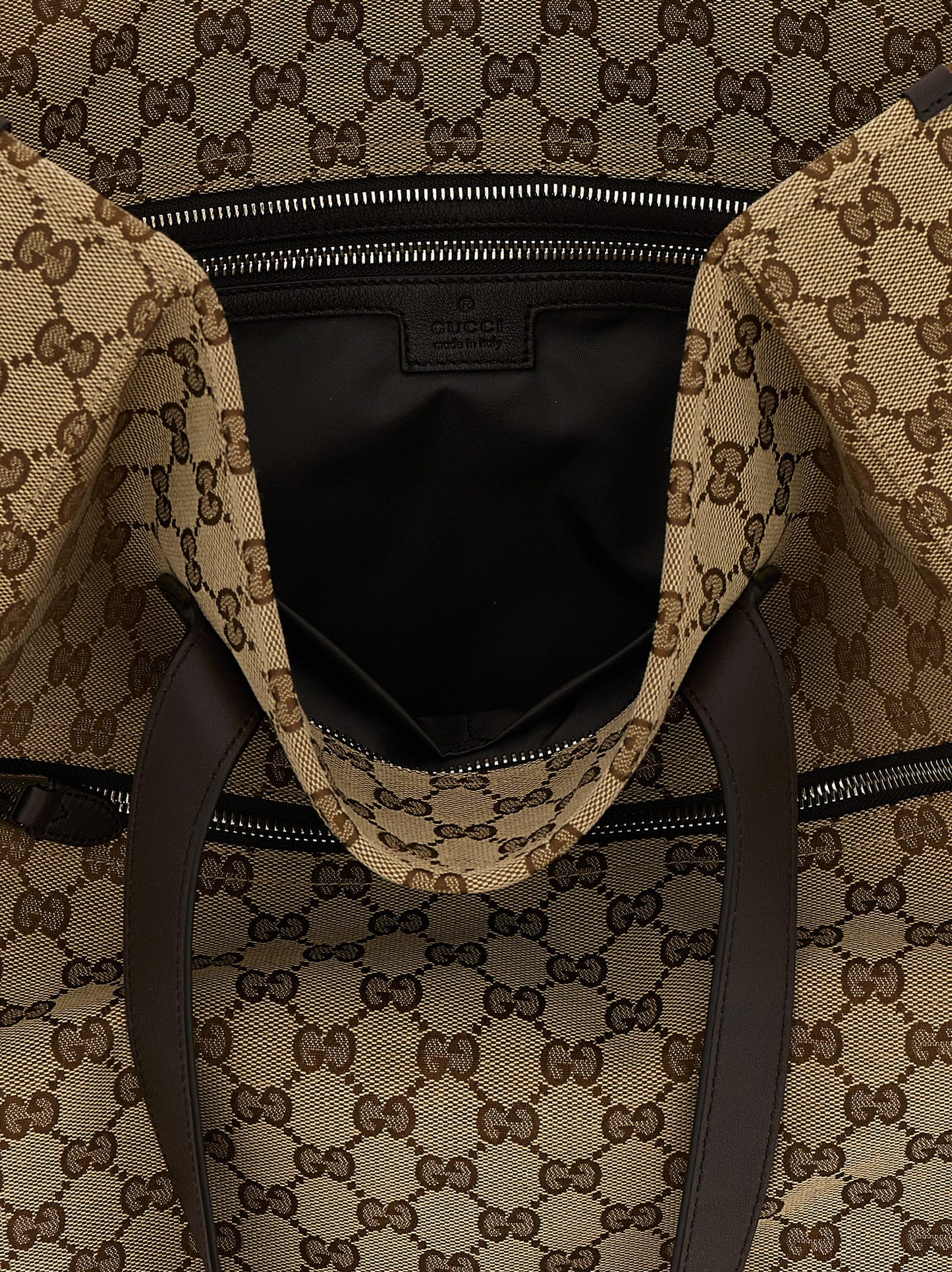 Bolso De Hombro Gucci En Poliéster De Color Marrón