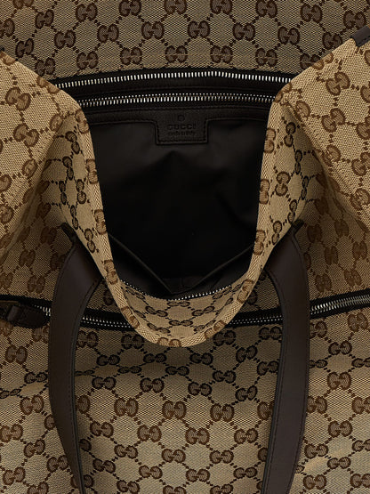 Bolso De Hombro Gucci En Poliéster De Color Marrón