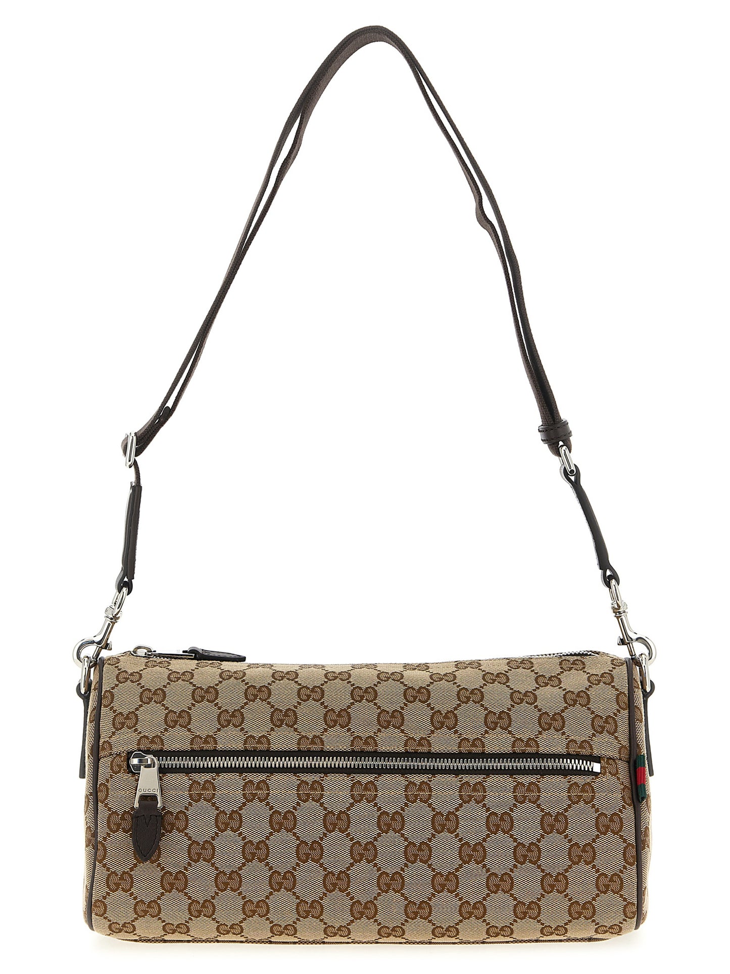 Bolso cruzado Gucci de poliéster beige