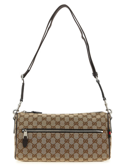 Bolso cruzado Gucci de poliéster beige