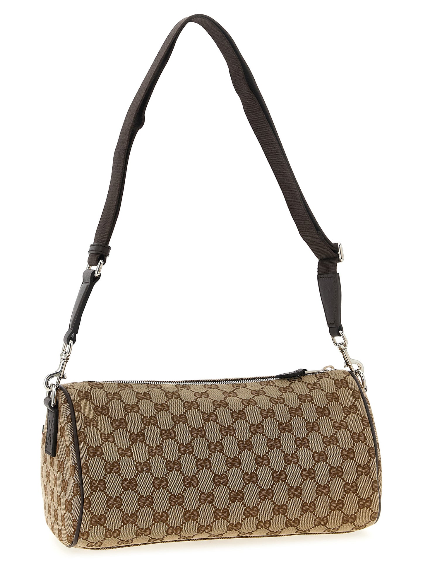 Bolso cruzado Gucci de poliéster beige