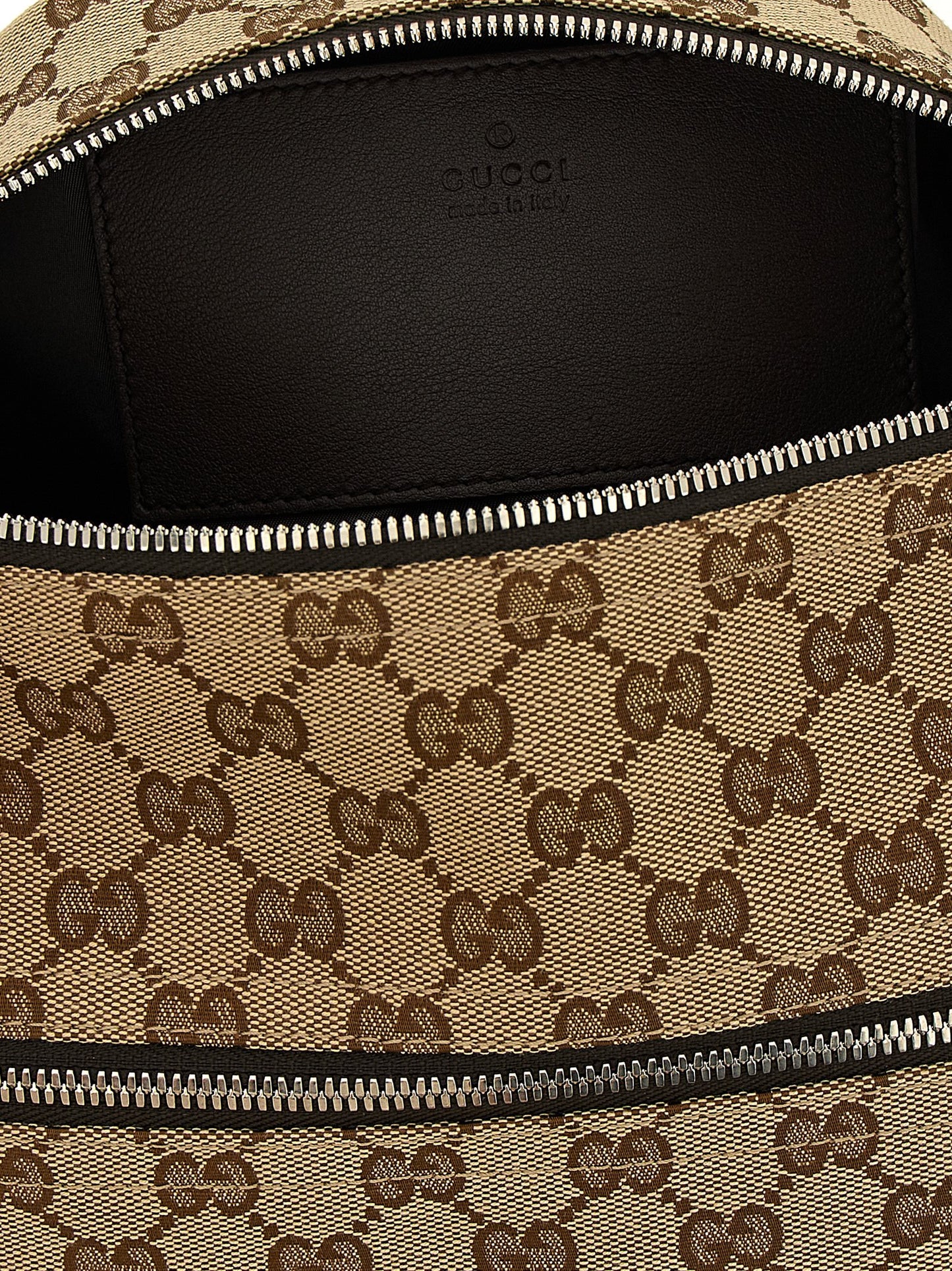 Bolso cruzado Gucci de poliéster beige