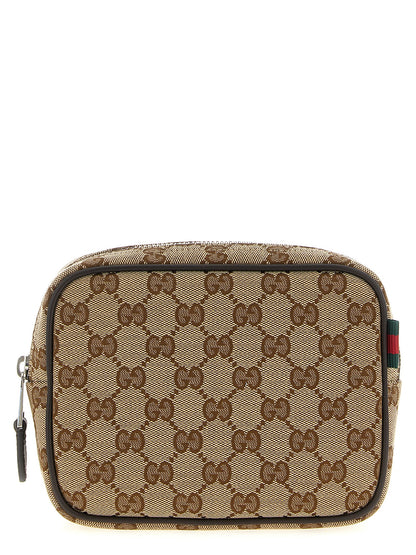 Bolso bandolera Gucci de poliéster beige