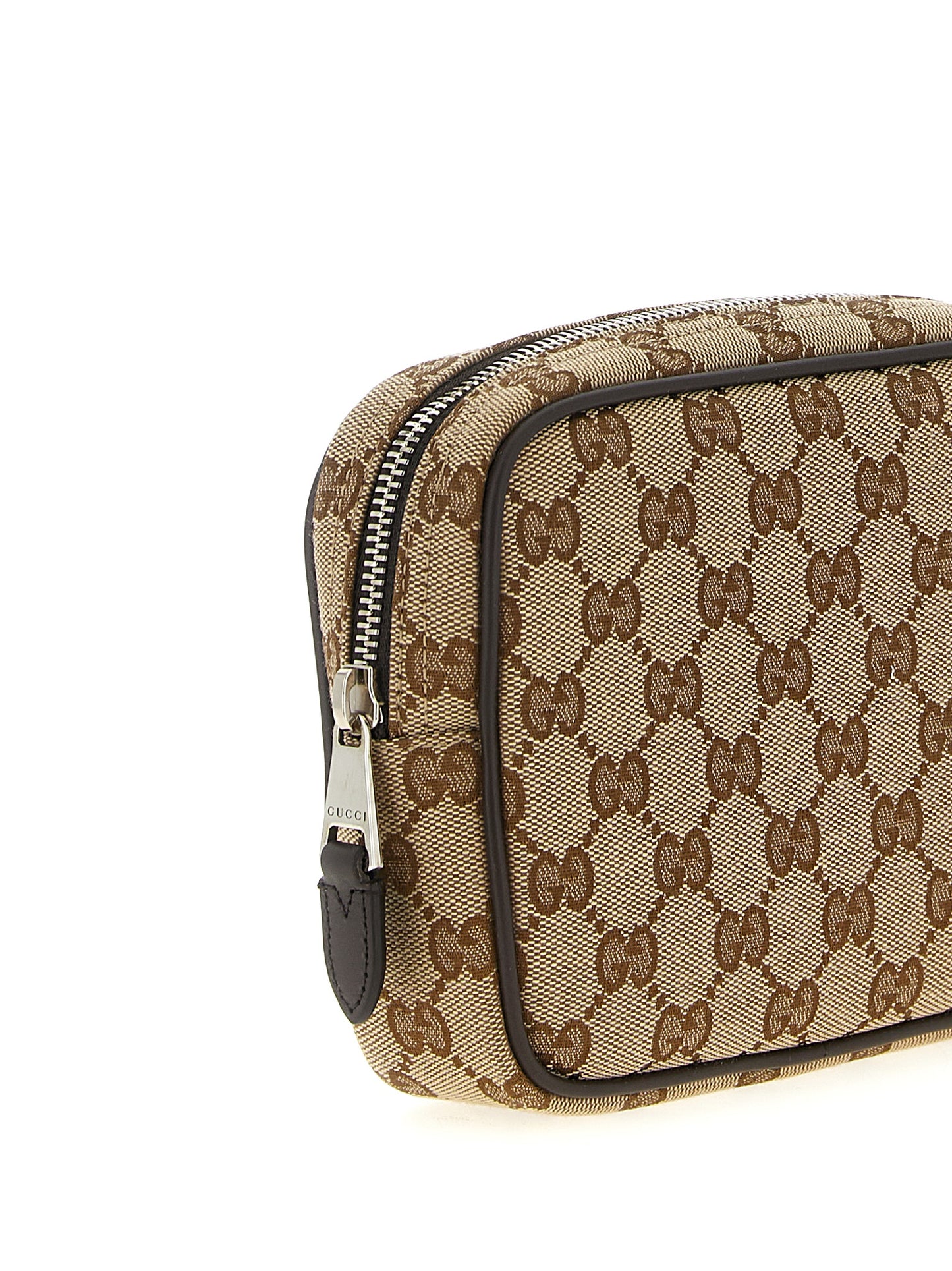Bolso bandolera Gucci de poliéster beige