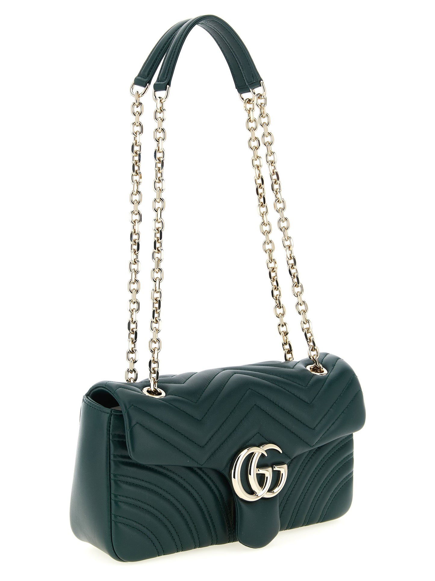 Bolso de Hombro Gucci Bicolor de Piel de Cordero