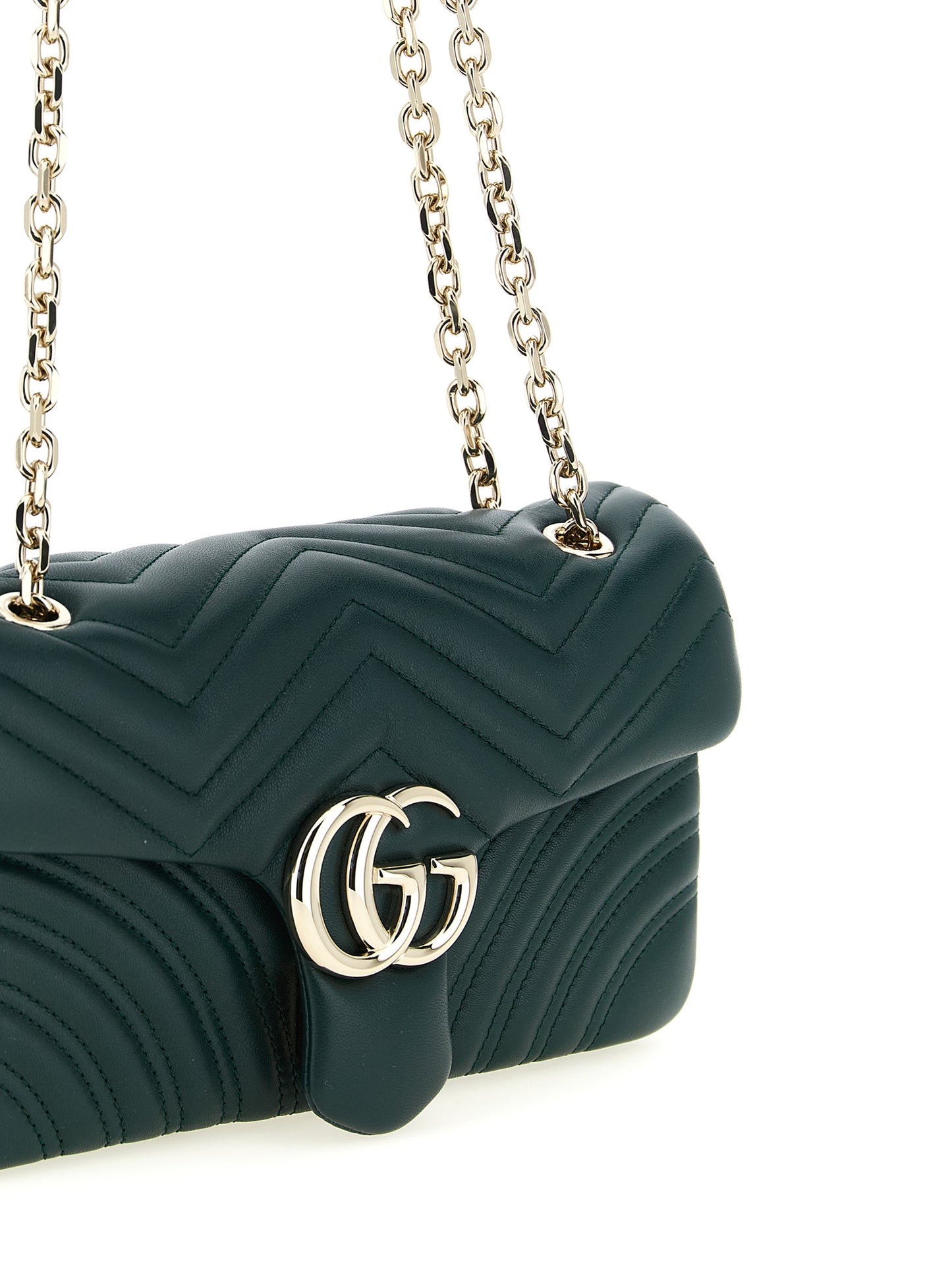 Bolso de Hombro Gucci Bicolor de Piel de Cordero