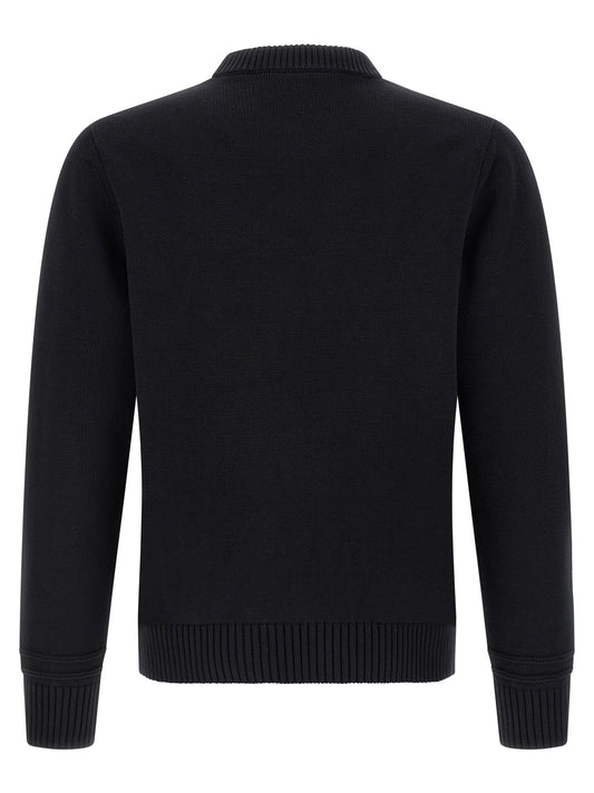 Cárdigan de algodón negro Gucci