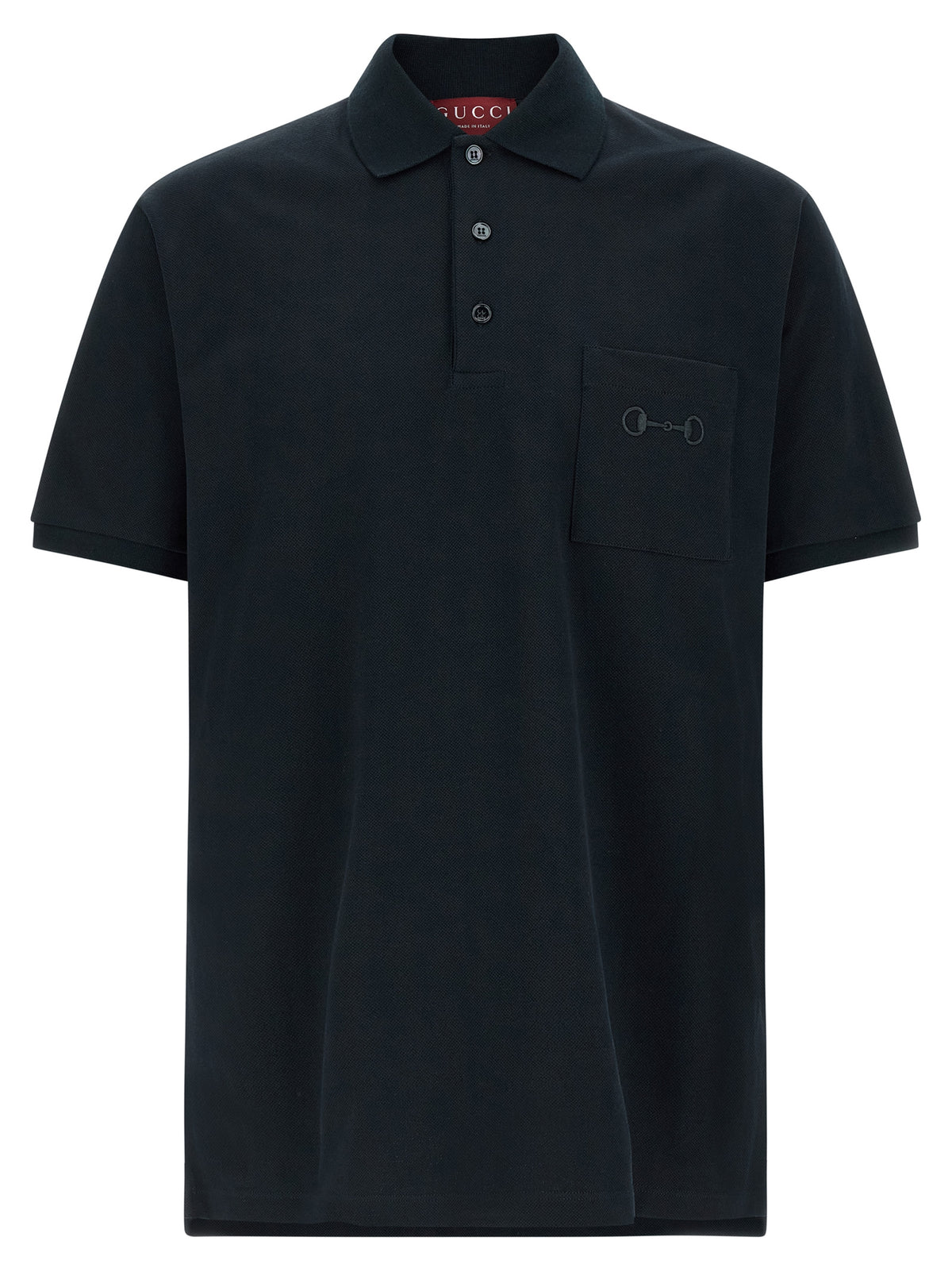 Gucci Blue Cotton Polo Shirt Classic Garment