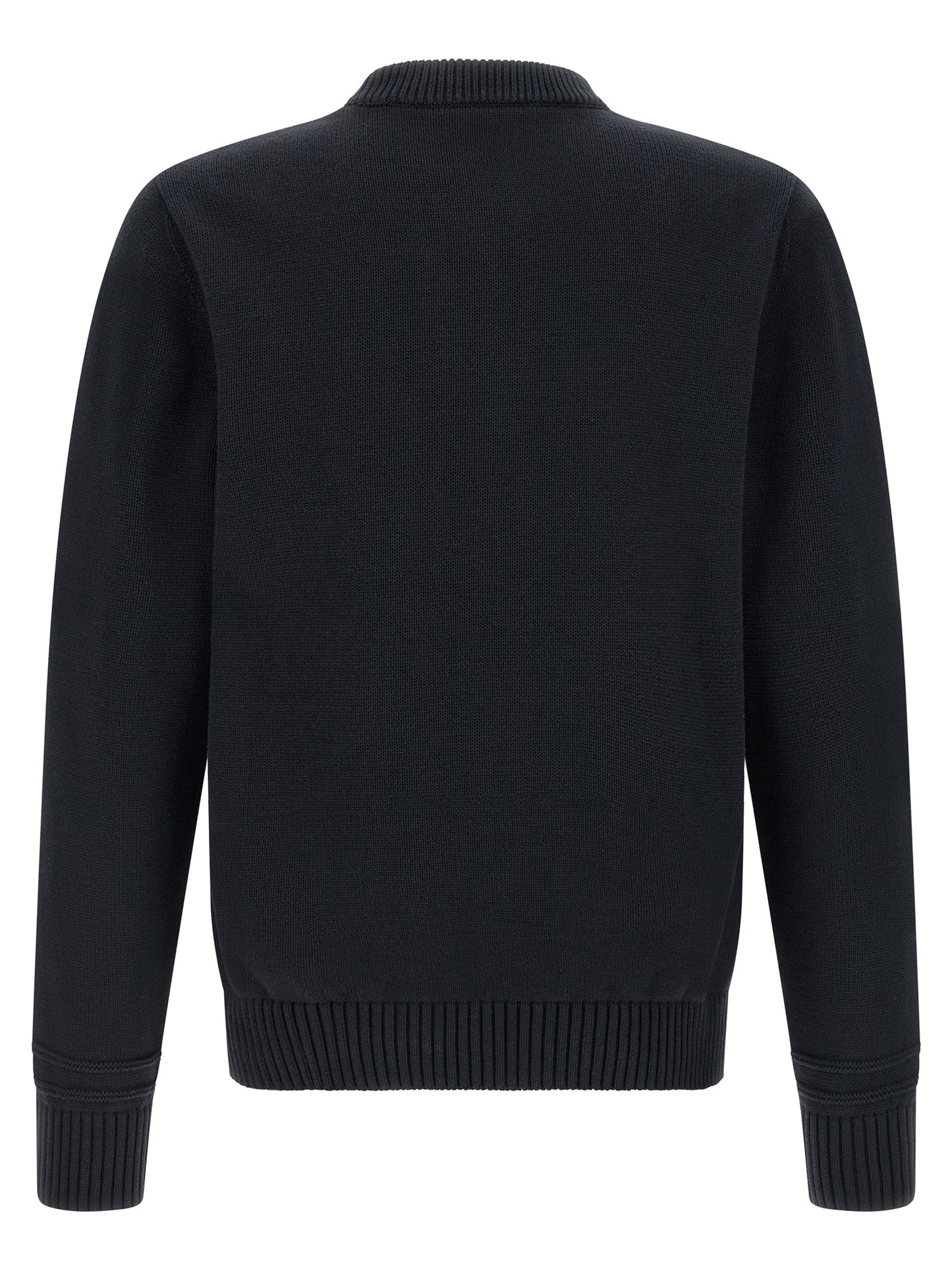 Cárdigan De Algodón Azul Gucci Diseño Limpio Contemporáneo