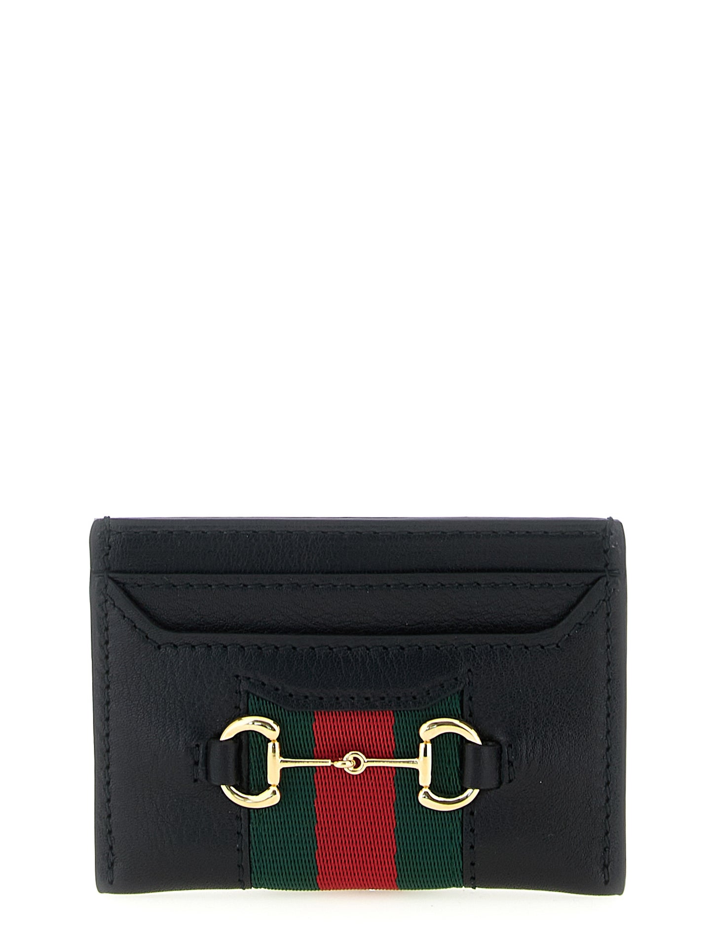 Tarjetero Gucci de piel de becerro negra