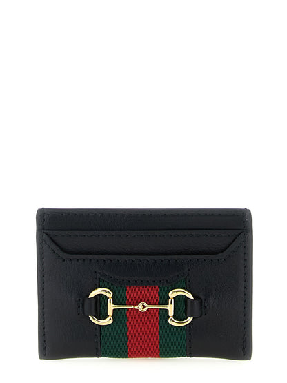 Tarjetero Gucci de piel de becerro negra