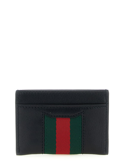 Tarjetero Gucci de piel de becerro negra