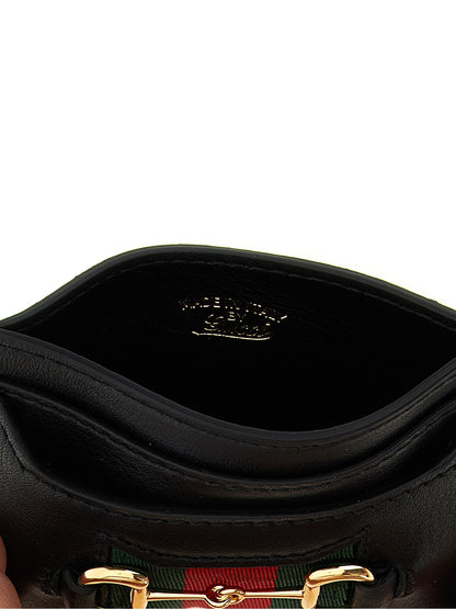 Tarjetero Gucci de piel de becerro negra