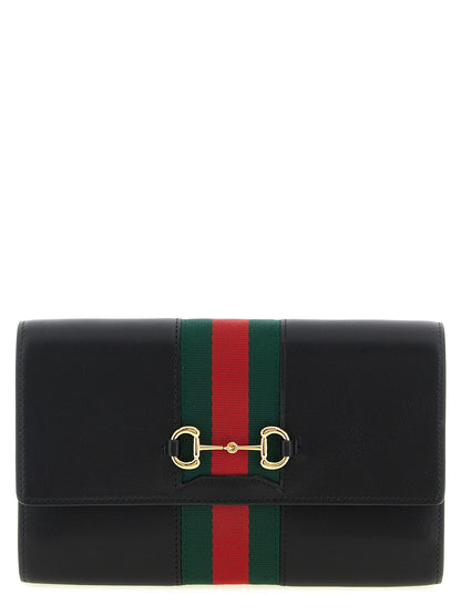 Tarjetero Gucci de piel de becerro negra