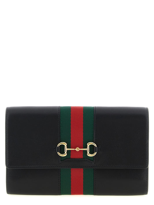 Tarjetero Gucci de piel de becerro negra