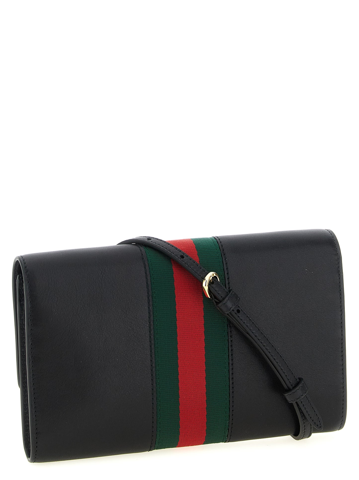 Tarjetero Gucci de piel de becerro negra