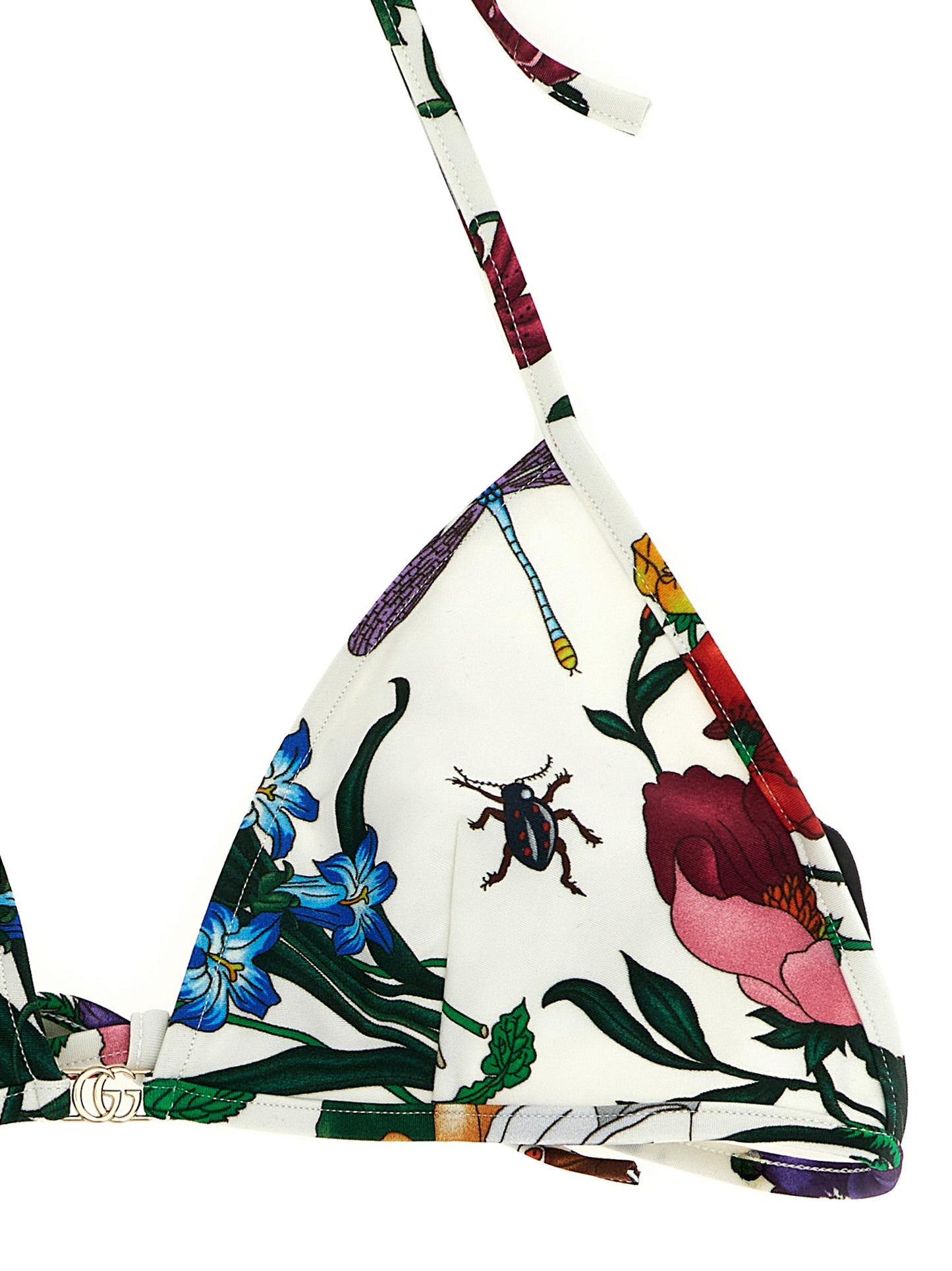 Haut de bikini blanc en polyamide Gucci