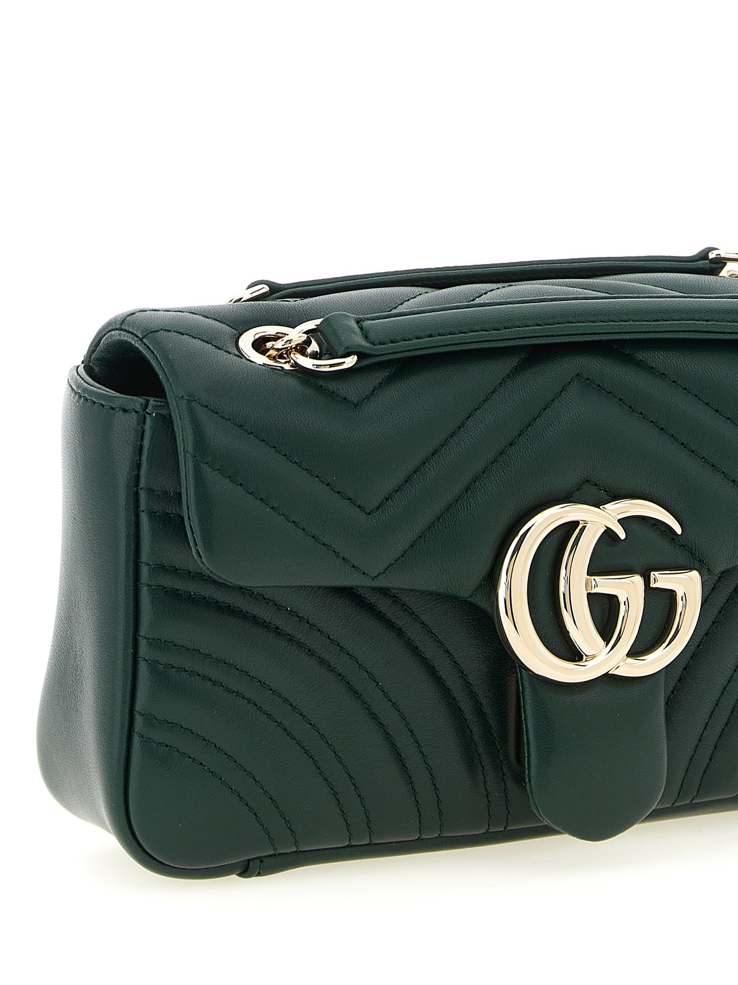 Bolso de Hombro Gucci Bicolor de Piel de Cordero
