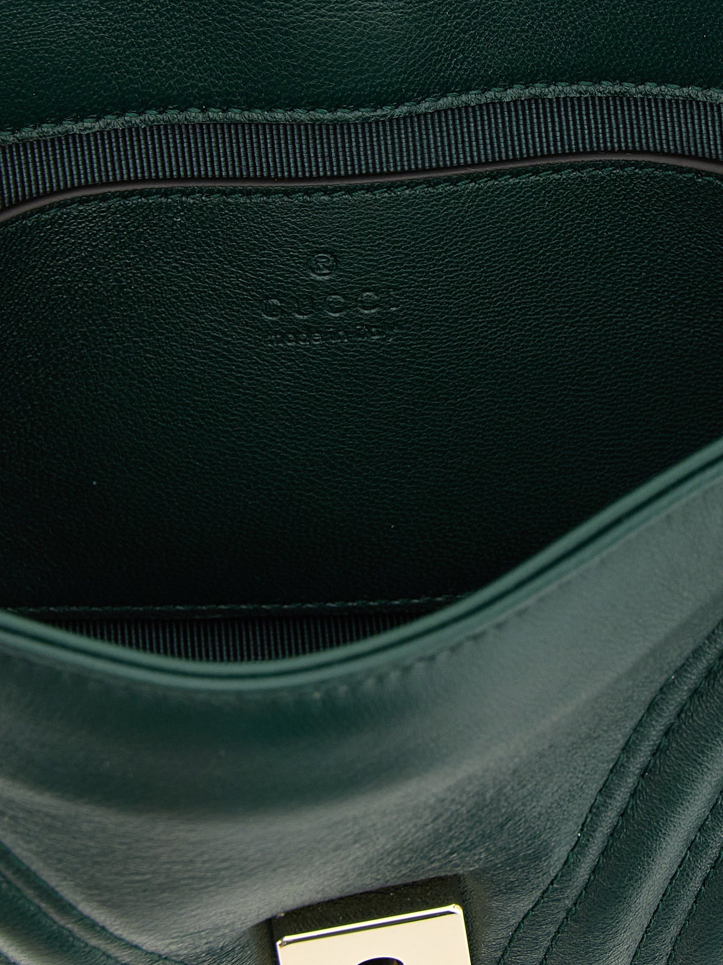 Bolso de Hombro Gucci Bicolor de Piel de Cordero