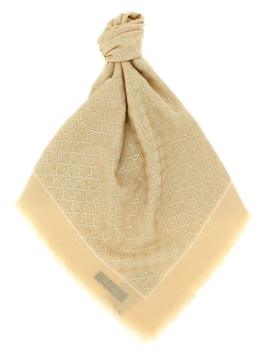 Bufanda Gucci de lana beige