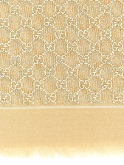 Bufanda Gucci de lana beige